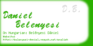 daniel belenyesi business card